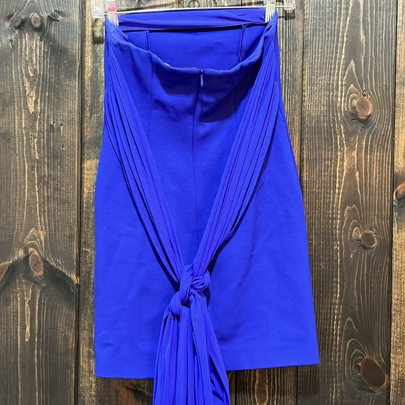 Diane Von Furstenberg Mini Dress 0 Blue Convertible Sash Versatile Cocktail - Picture 7 of 13